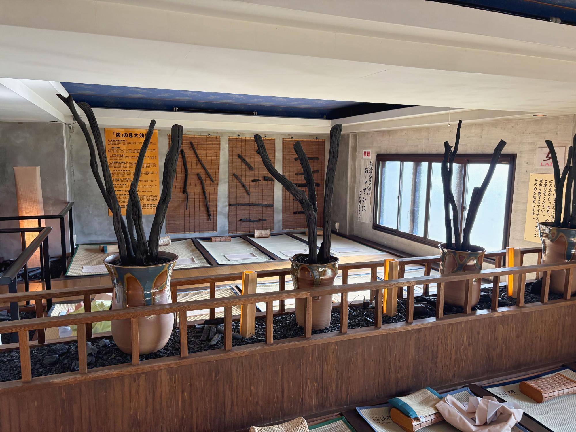 熱塩温泉 山形屋 チャコール バーデン(炭床式低温サウナ)