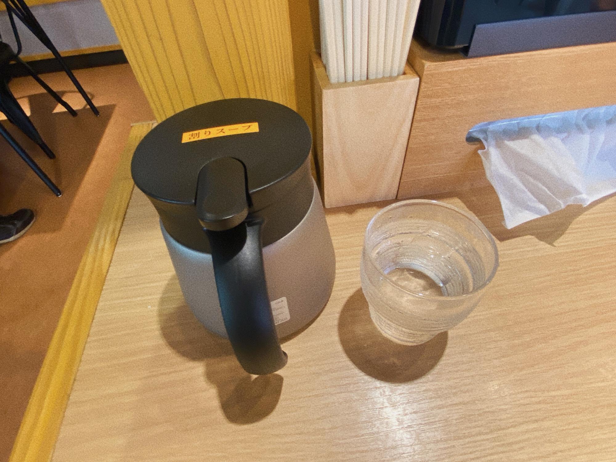 つけ麺  弐瓶(にかめ) つけ麺 (魚介豚骨つけ麺) 割りスープ