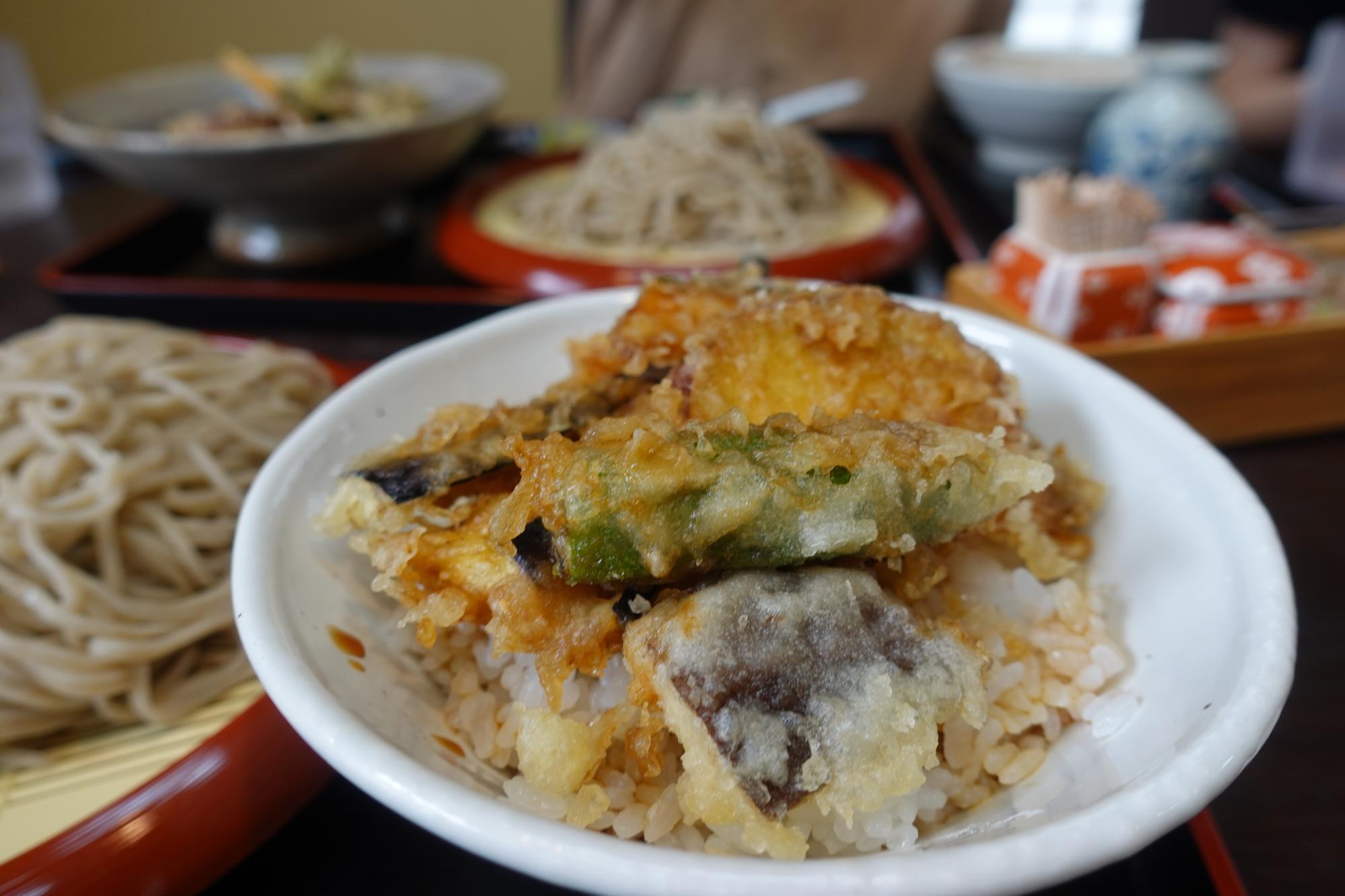 會津 おにやんま ミニ野菜天丼