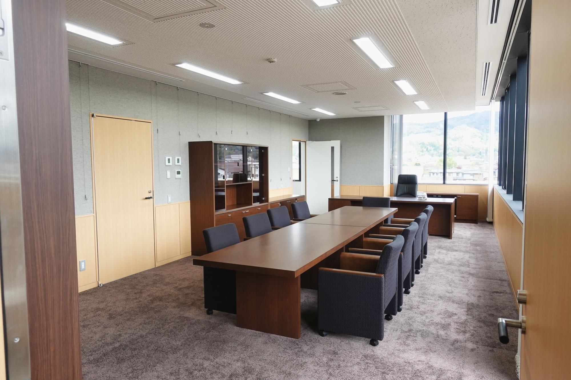 会津若松市役所 新庁舎 市長室