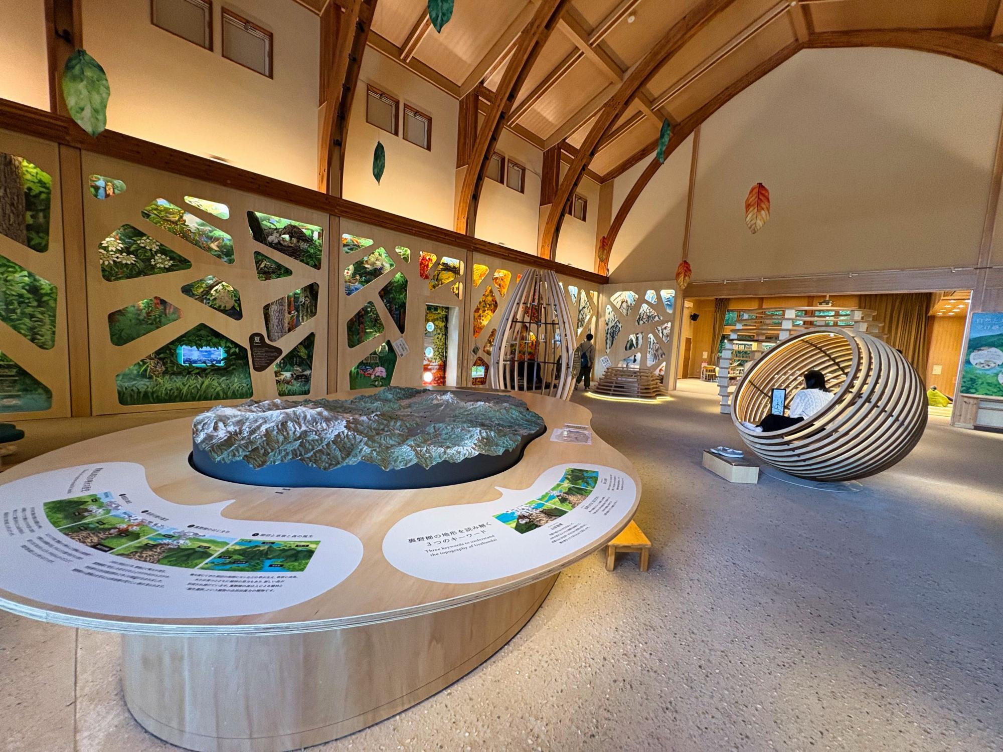 裏磐梯ビジターセンター 館内