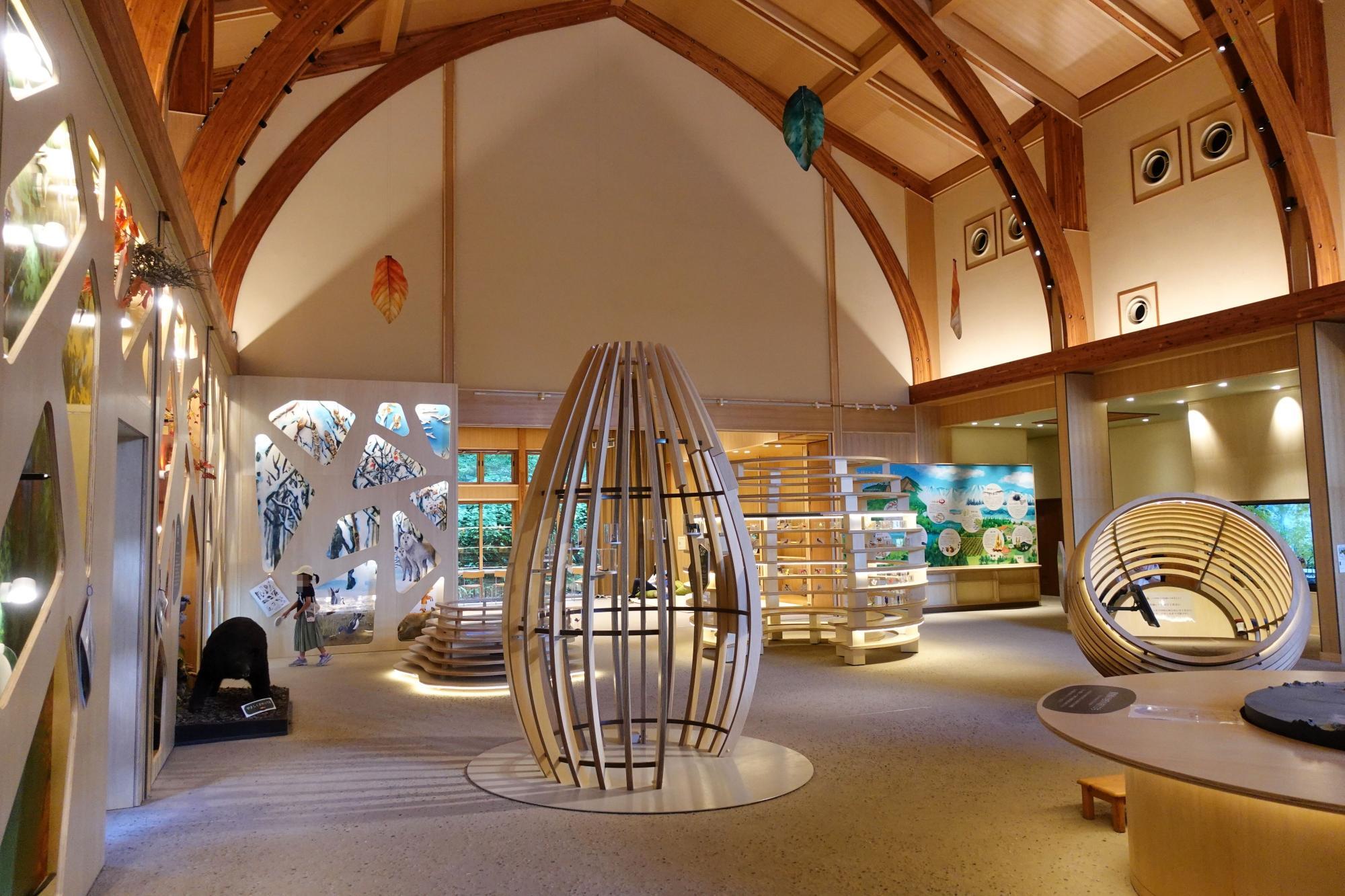 裏磐梯ビジターセンター 展示