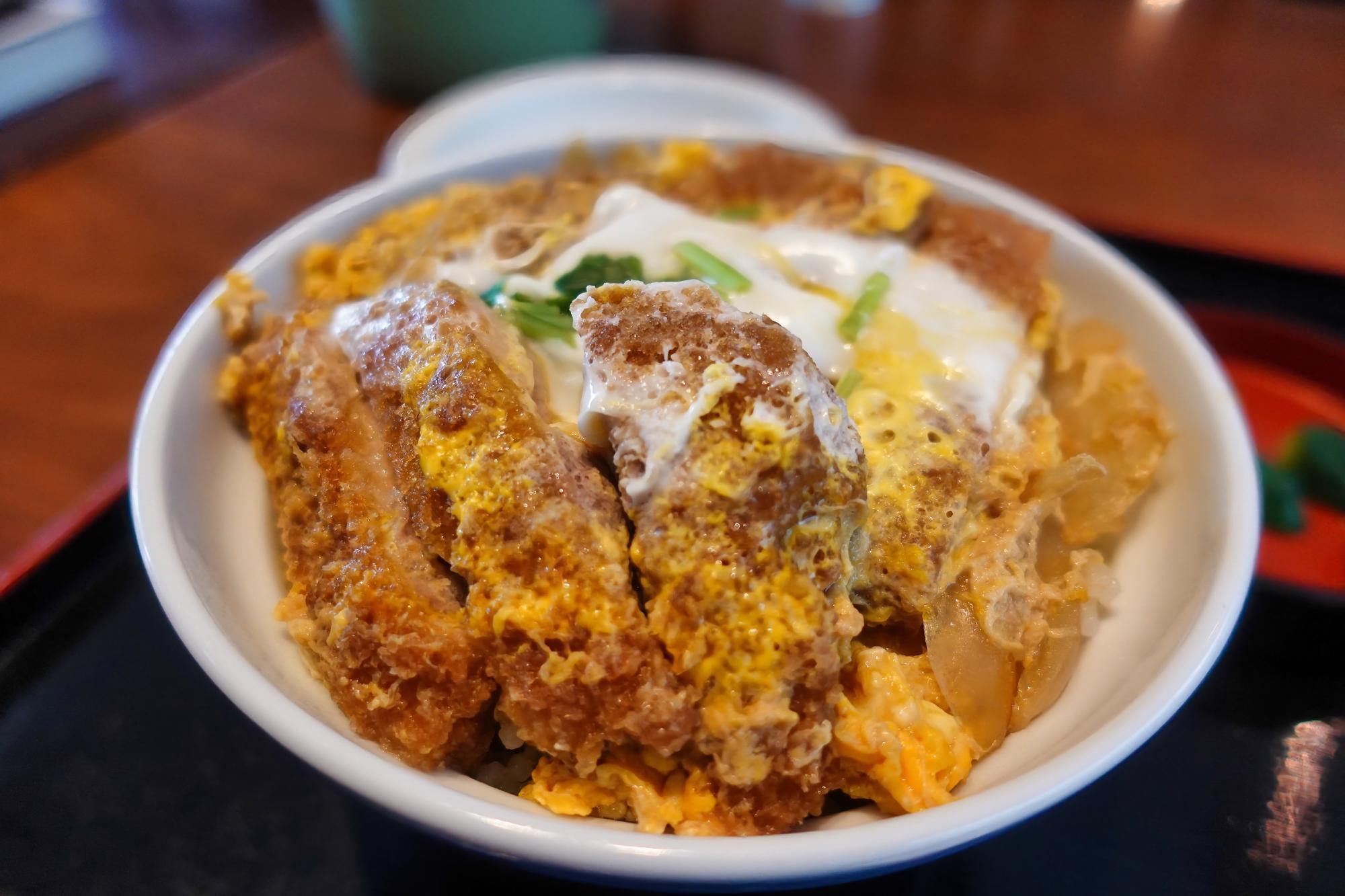 御食事処 九曜亭 (会津武家屋敷) 会津三昧膳 煮込みカツ丼