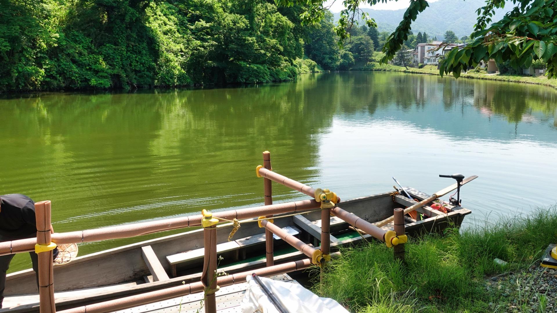 鶴ヶ城(若松城) 和船体験 和船 お堀