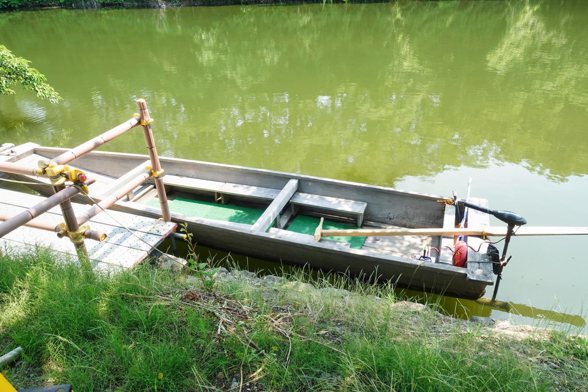 鶴ヶ城(若松城) 和船体験 廊下橋