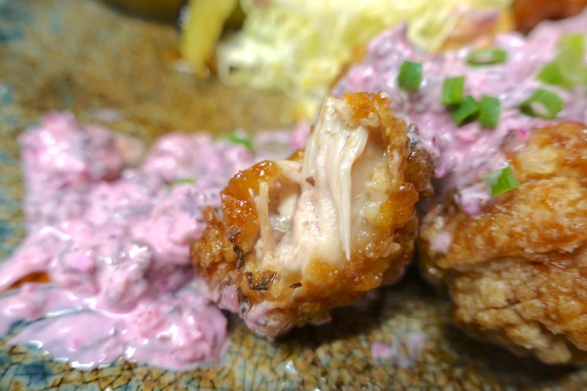 きちんとごはん 虹 桜色タルタルのチキン南蛮定食