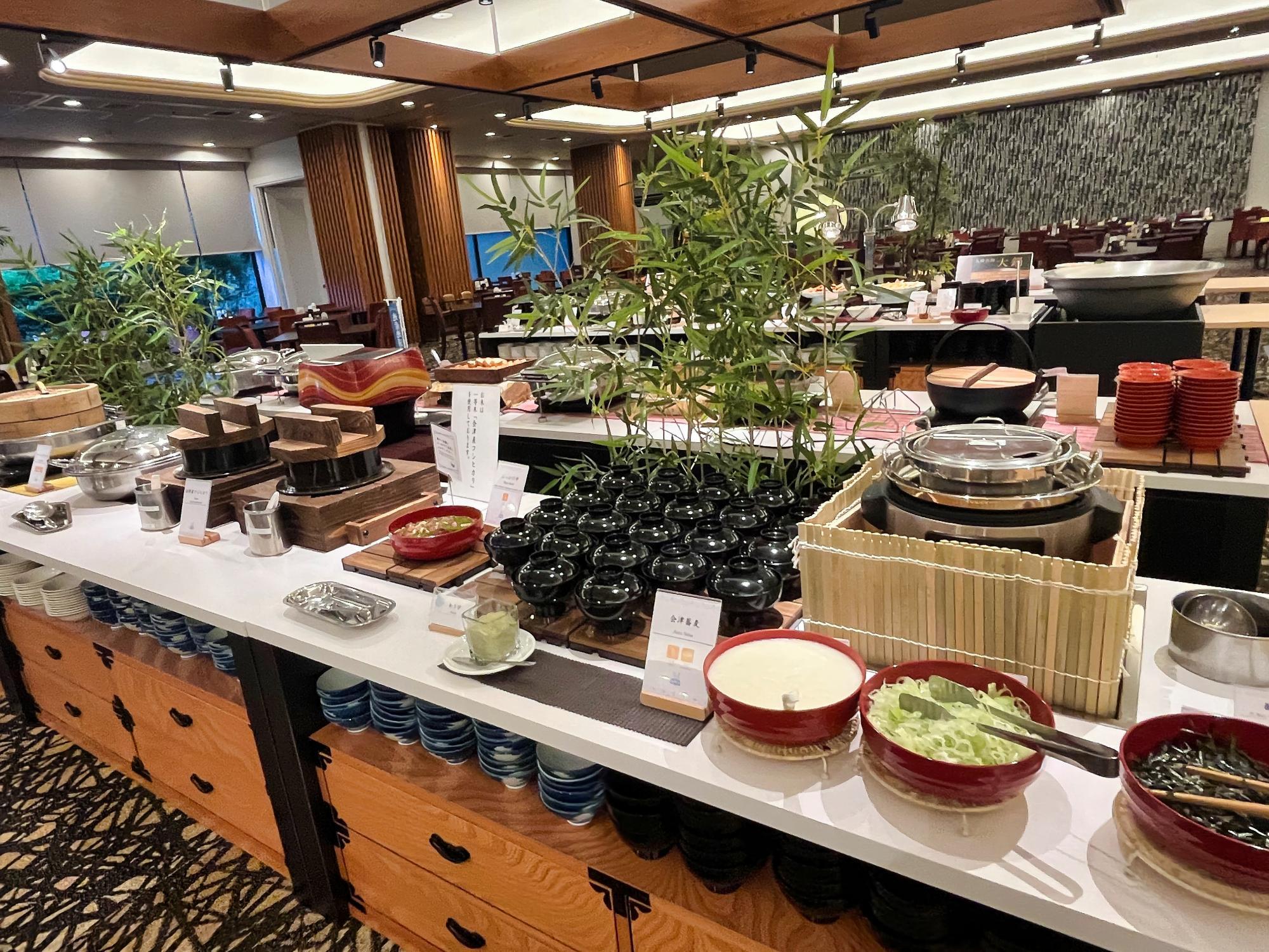 芦ノ牧温泉 丸峰観光ホテル ディナービュッフェ 会津蕎麦