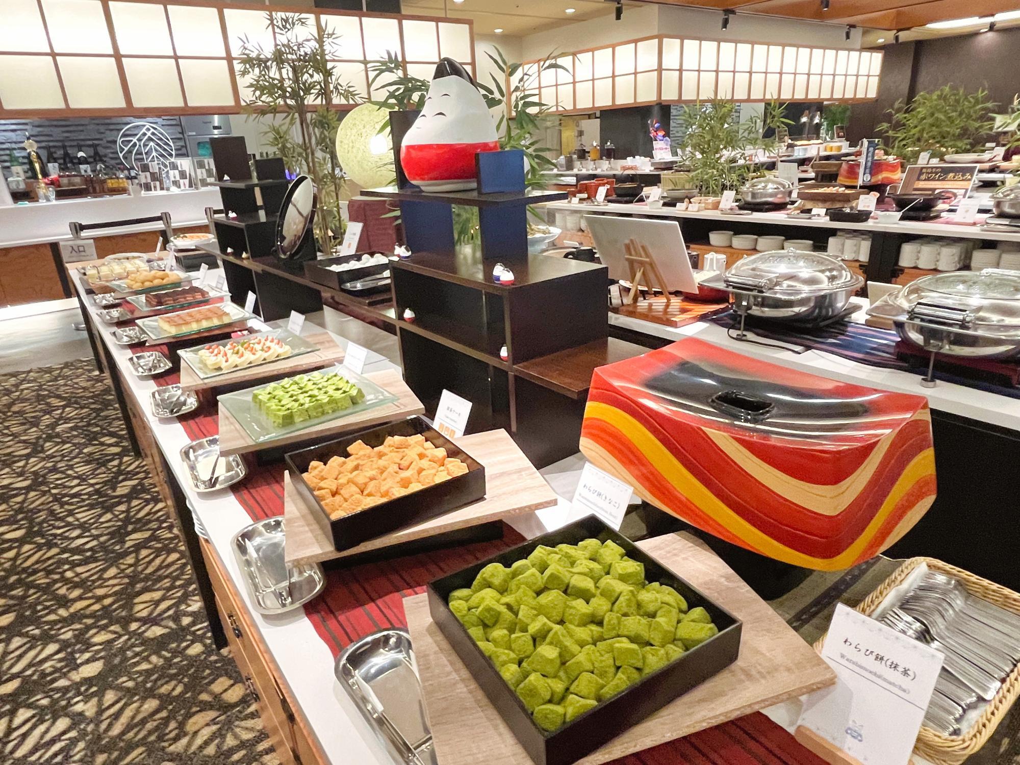 芦ノ牧温泉 丸峰観光ホテル ディナービュッフェ スイーツ フルーツ