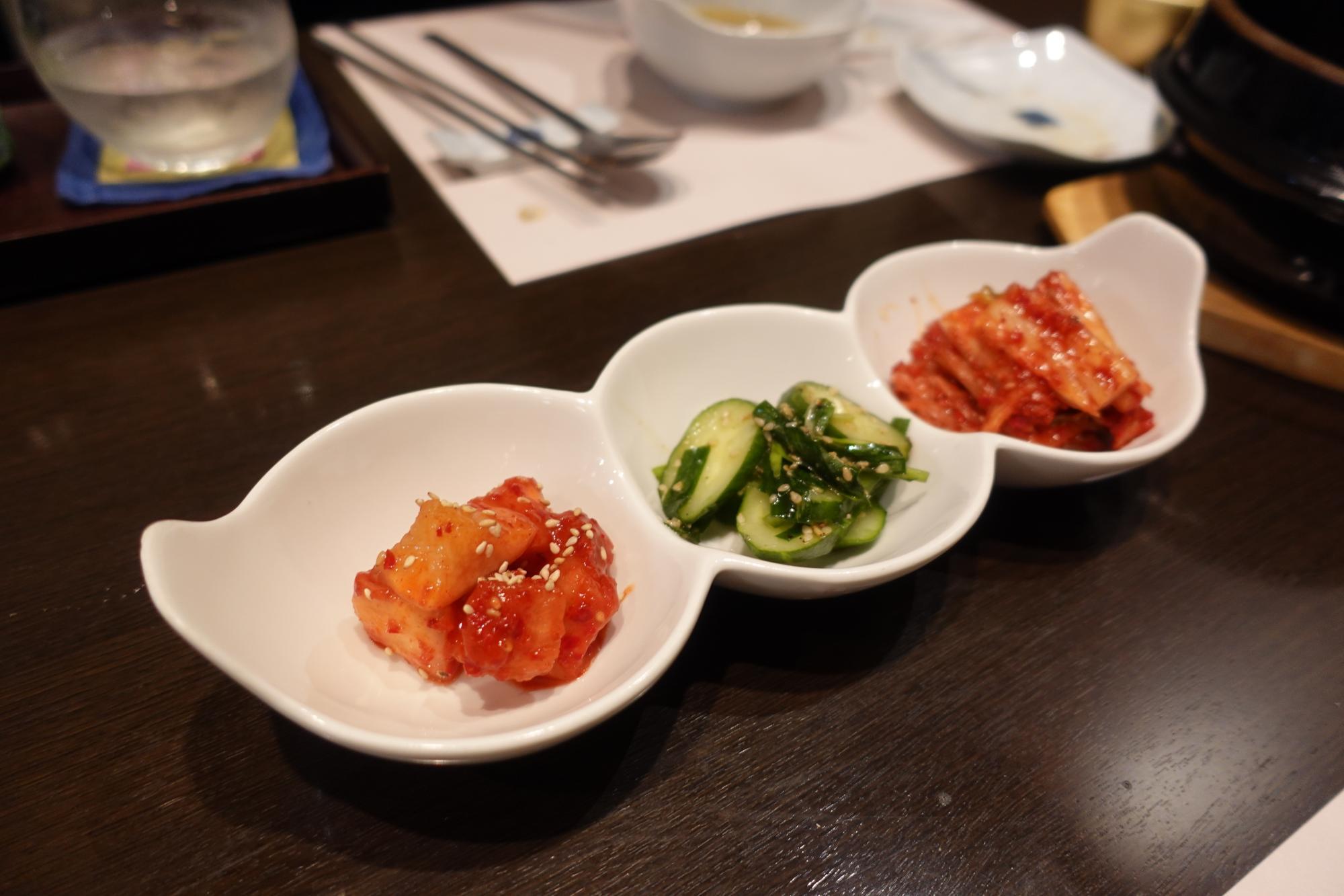 花郎亭 キムチ盛り合わせ