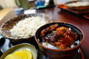 山都 そば処 萬長 (まんちょう) 山都そばセット うな丼