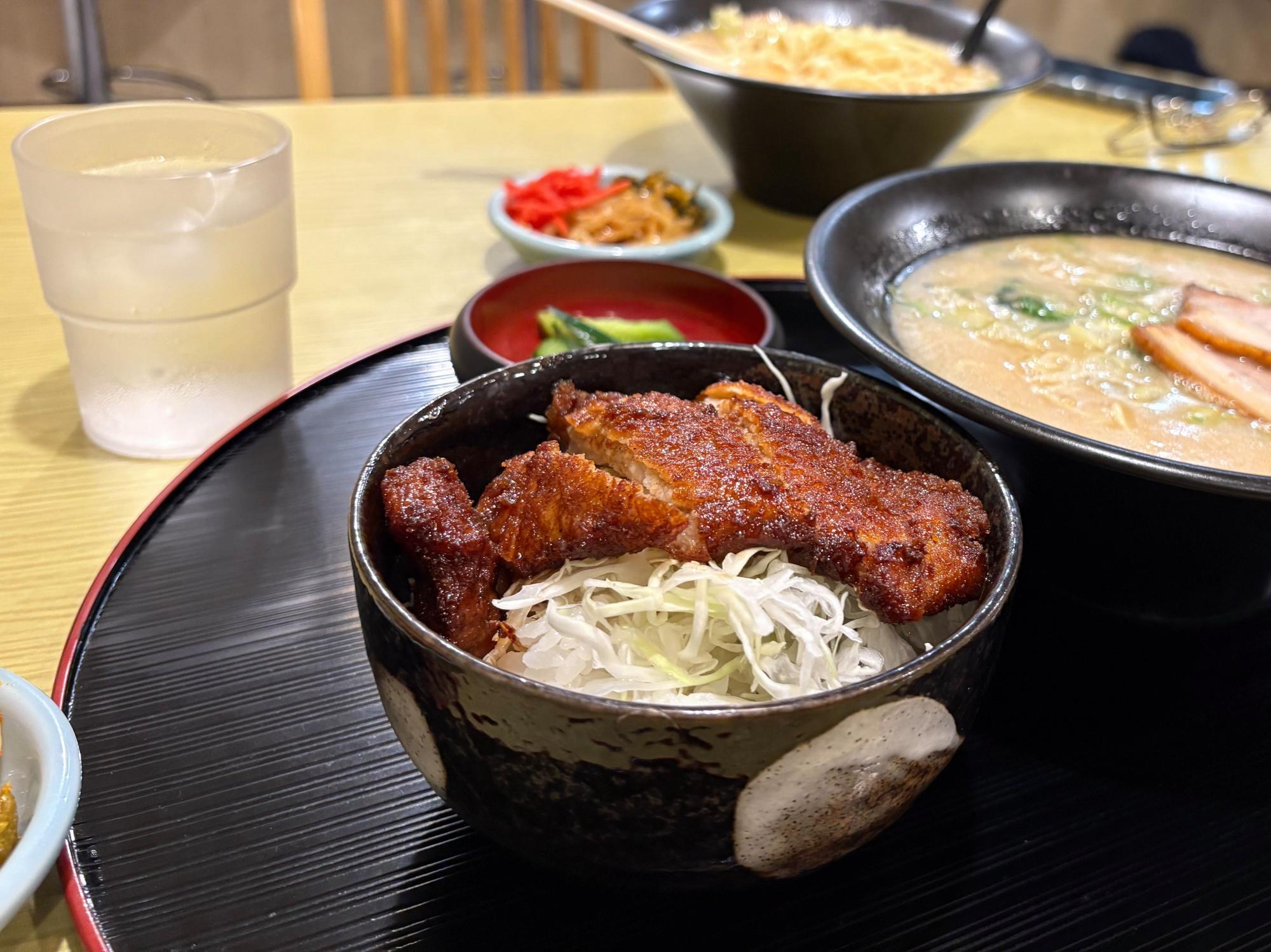 らーめん お食事処 あおやま ミニソースカツ丼