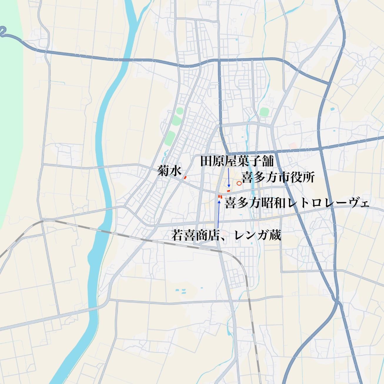 田原屋菓子店 周辺地図