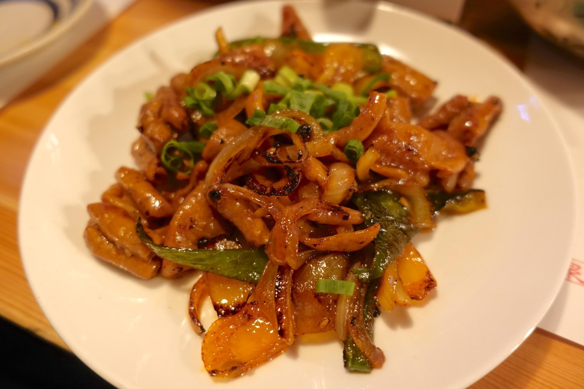 小料理 お多福 ピリ辛ホルモン