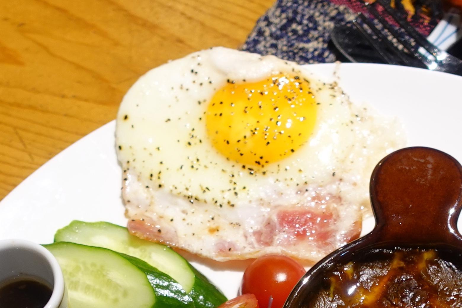 會津珈琲倶楽部 ベーコンエッグ