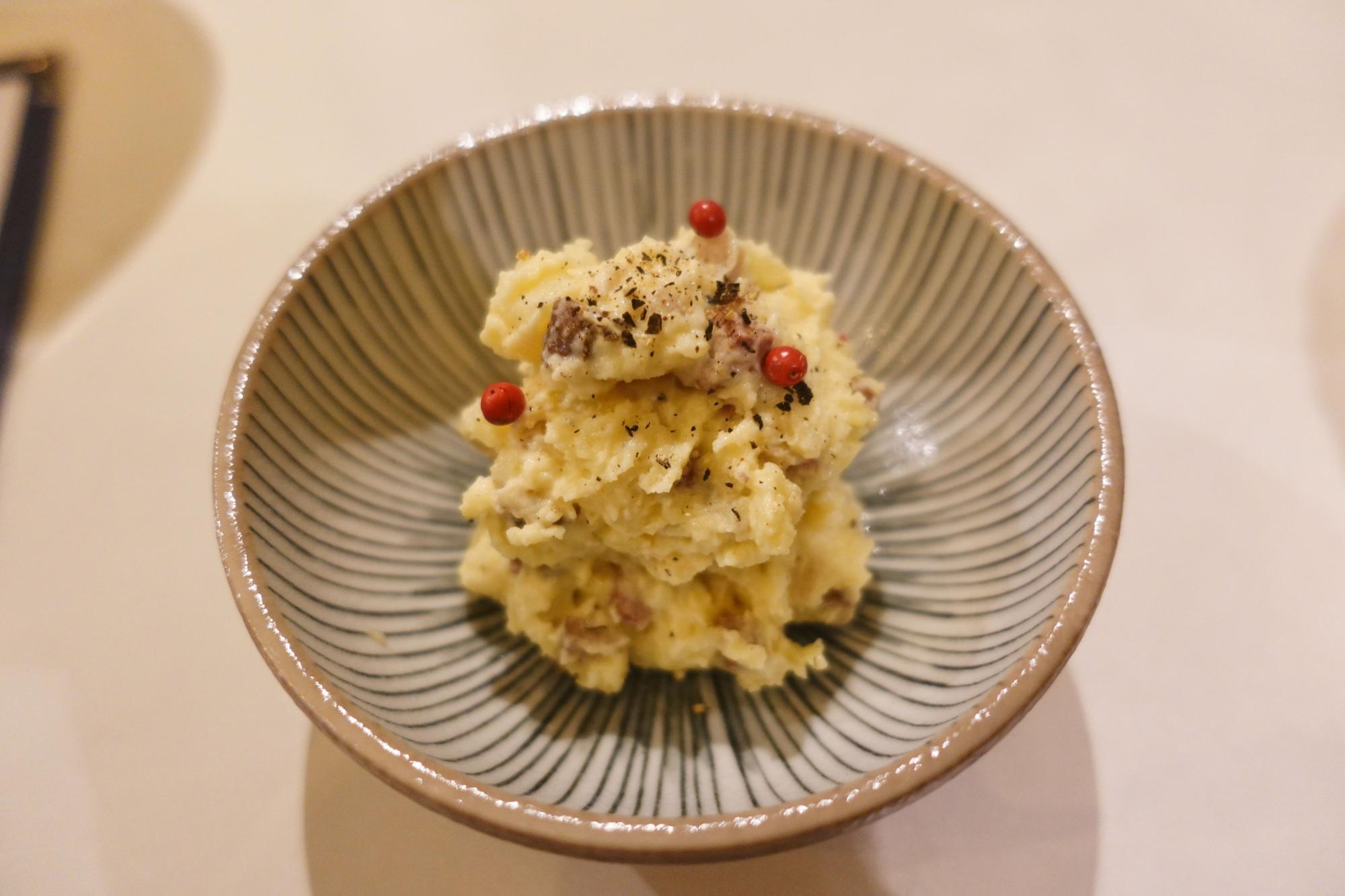 洋食屋セピア いぶりがっこのポテトサラダ