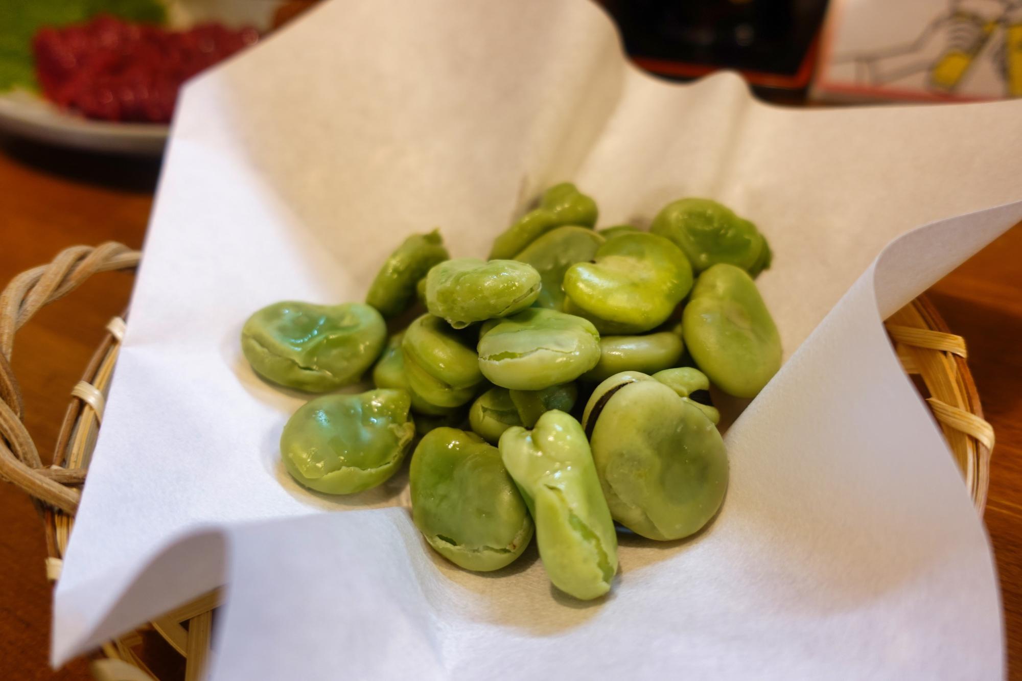 居酒屋 竹の娘(たけのこ)  空豆