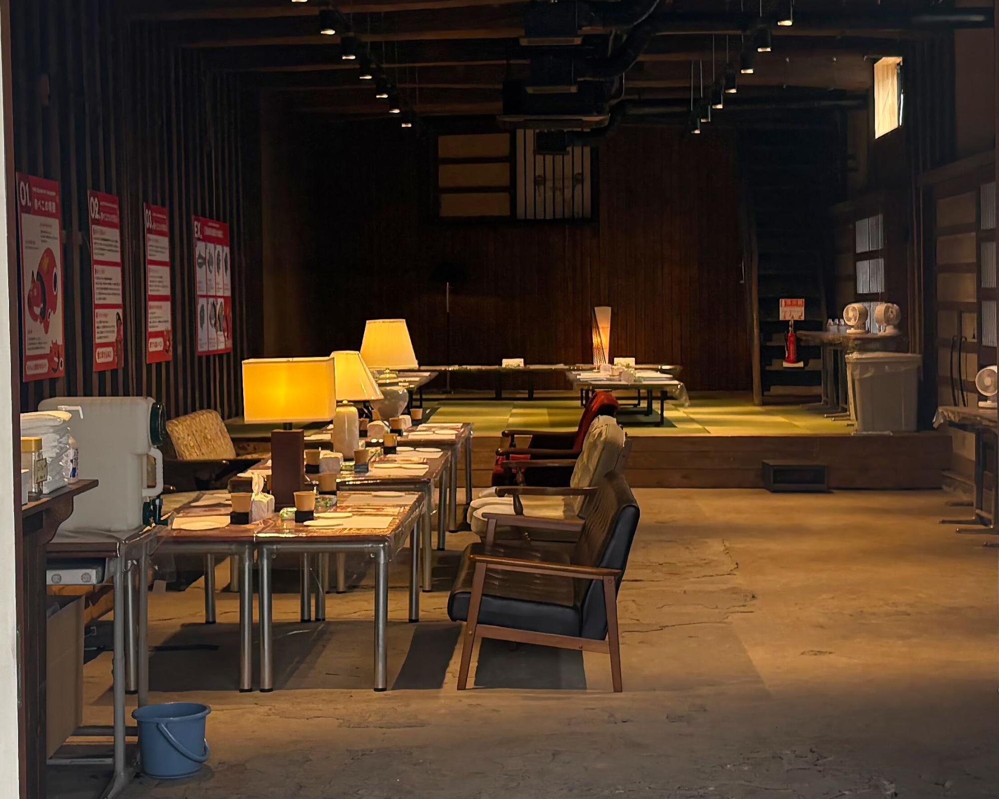 アカベコランド 「赤べこの絵付け体験」の会場