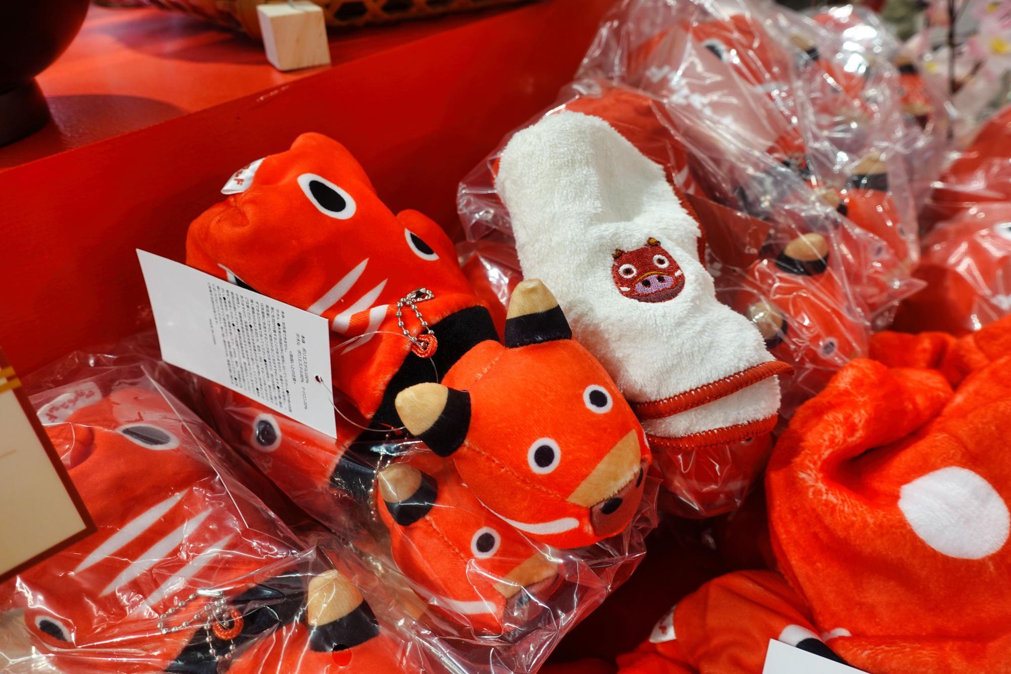 アカベコランド へんしん赤べこ ハンカチ