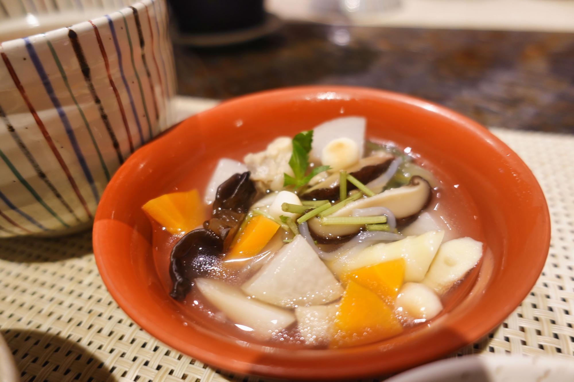 熱塩温泉 山形屋(やまがたや)  夕食「こづゆ」