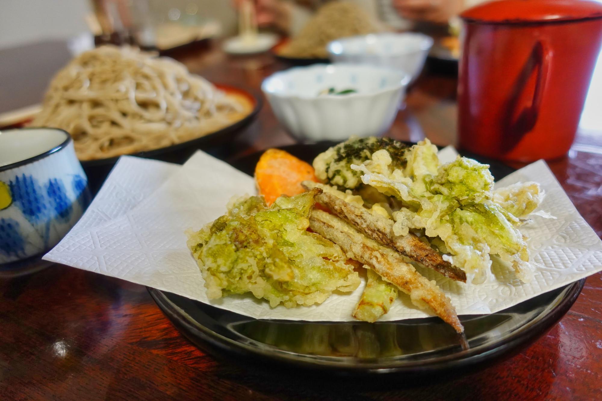 磐梯 そば道場「磐梯明神亭」 天ぷら