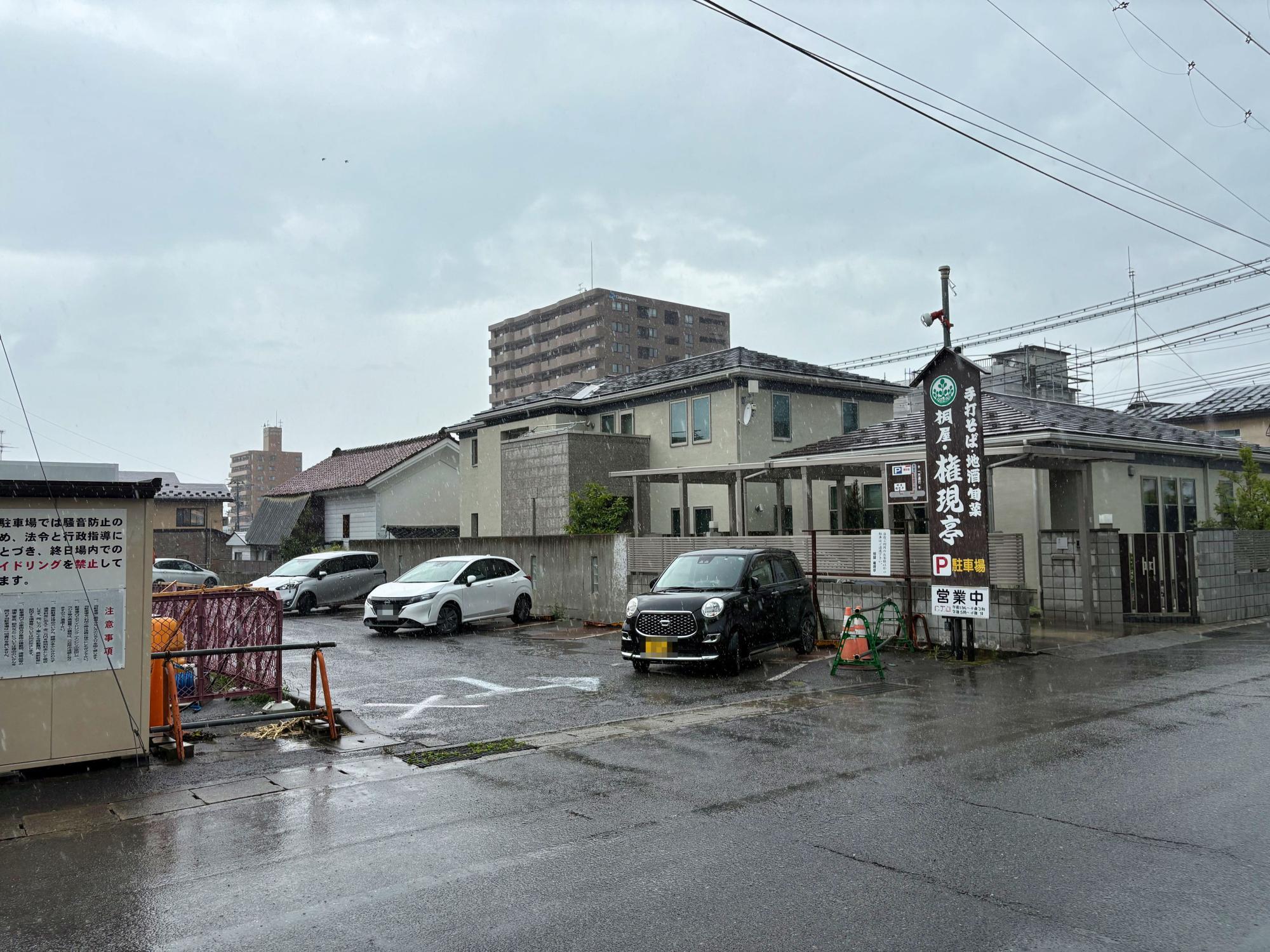 桐屋・権現亭 駐車場