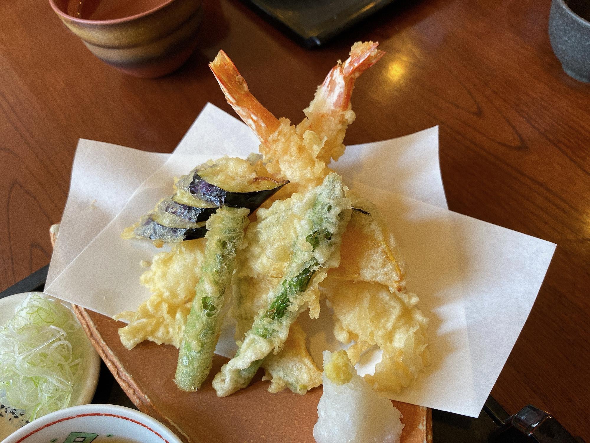 蕎房 かみしろや 天ざるそば 上撰 天ぷら